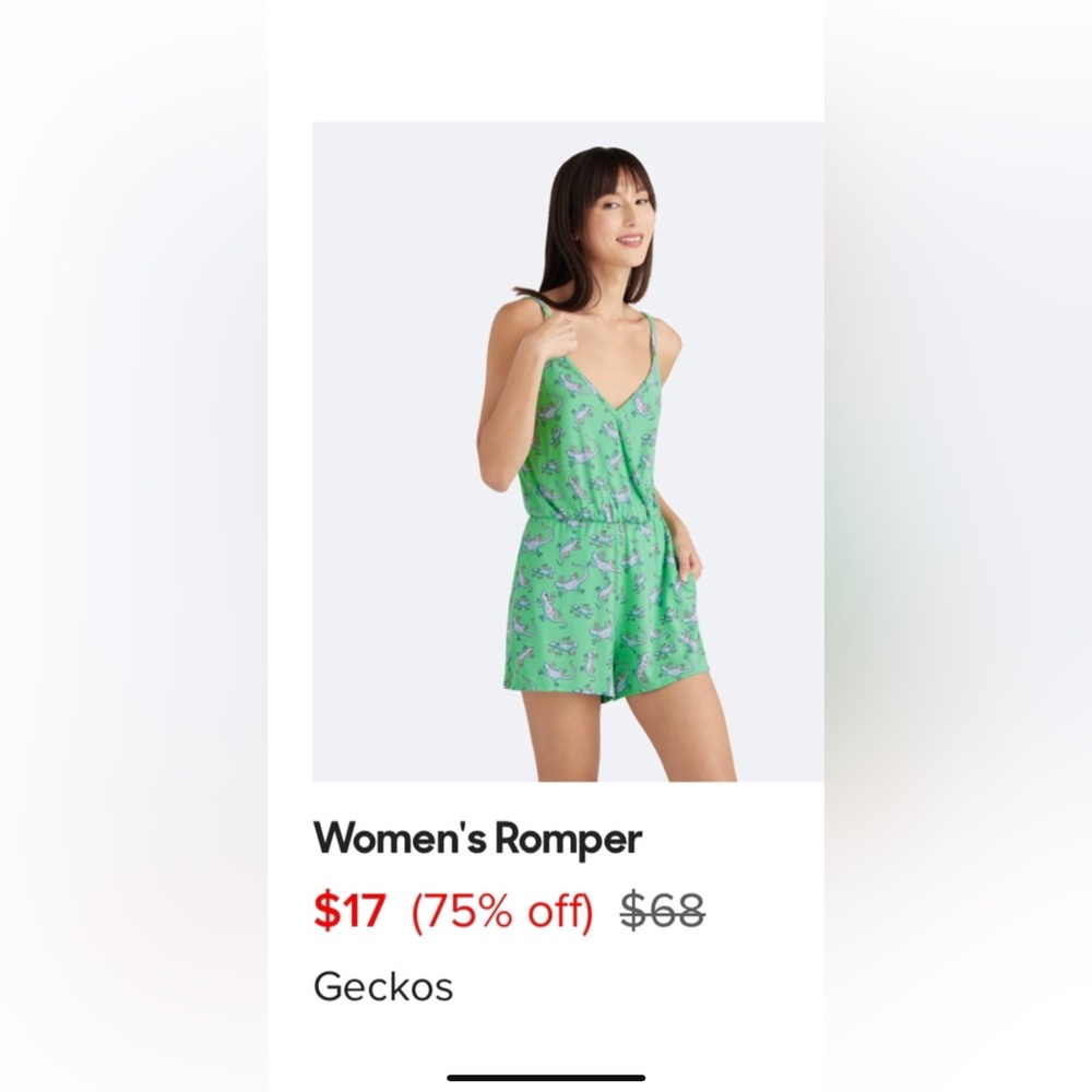 Brand new MeUndies Romper - New in package. Size Medium